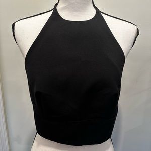 Open back crop top